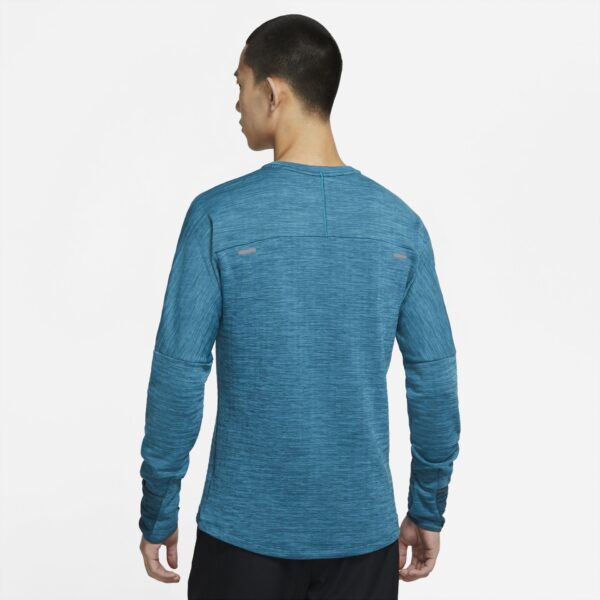 Nike Men's Sphere Crew Top - Dark Teal/Heather/Reflective Silver - Image 4