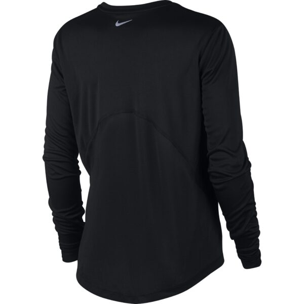 Nike Women's Miler Top - Black/Reflective Silver - Image 2