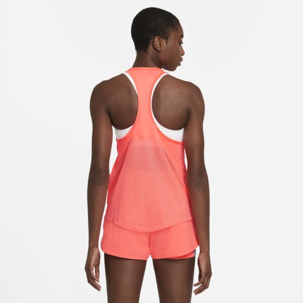Nike Women's Miler Singlet - Bright Mango/Reflective Silver - Image 4