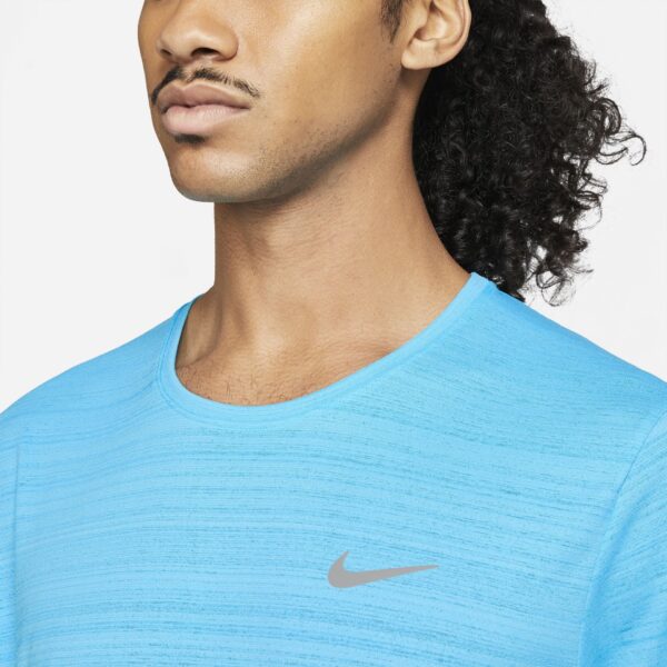 Nike Men's Miler Top - Chlorine Blue/Reflective Silver - Image 5