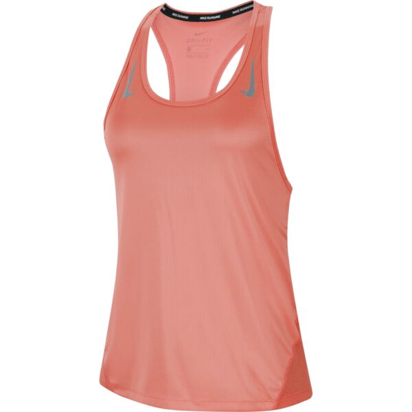 Nike Women's Miler Singlet - Bright Mango/Reflective Silver