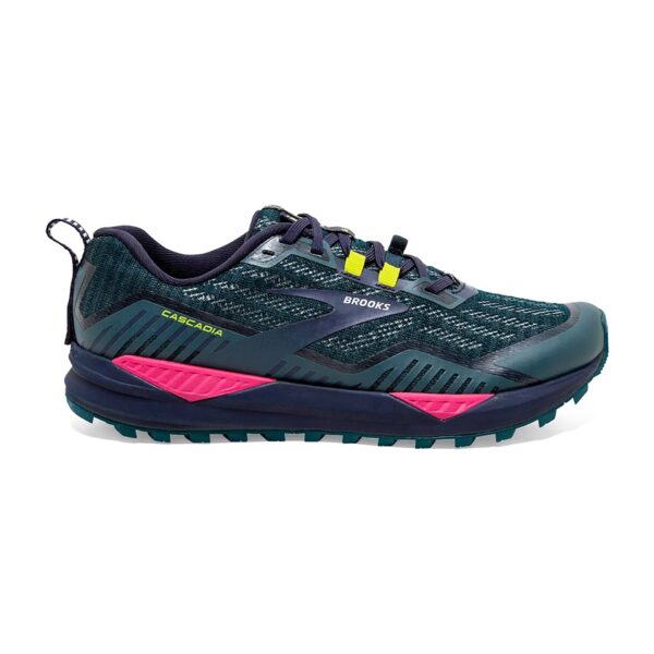 Brooks Women's Cascadia 15 - Navy/Pink/Yellow