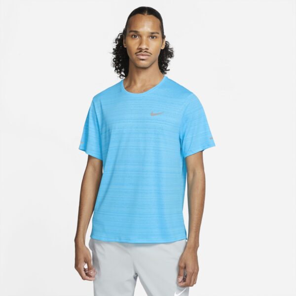 Nike Men's Miler Top - Chlorine Blue/Reflective Silver - Image 3