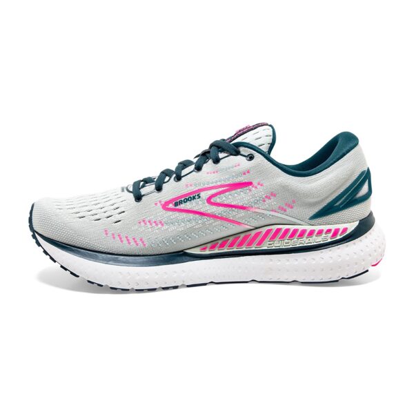 Brooks Women's Glycerin GTS 19 - Ice Flow/Navy/Pink - Image 2