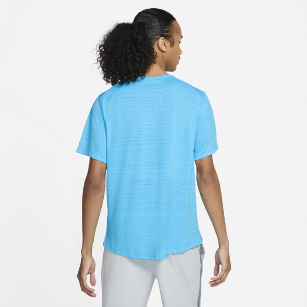 Nike Men's Miler Top - Chlorine Blue/Reflective Silver - Image 4