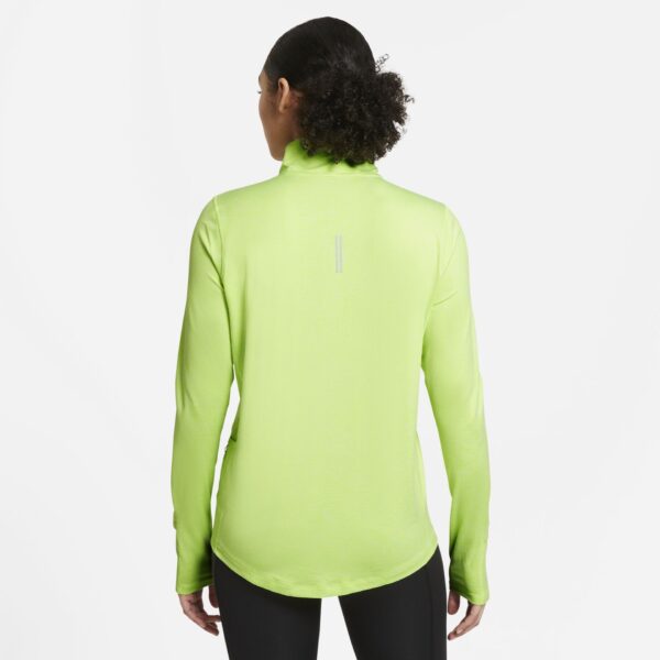 Nike Women's Element 1/2-Zip Running Top - Volt/Barely Volt/Heather/Reflective Silver - Image 4