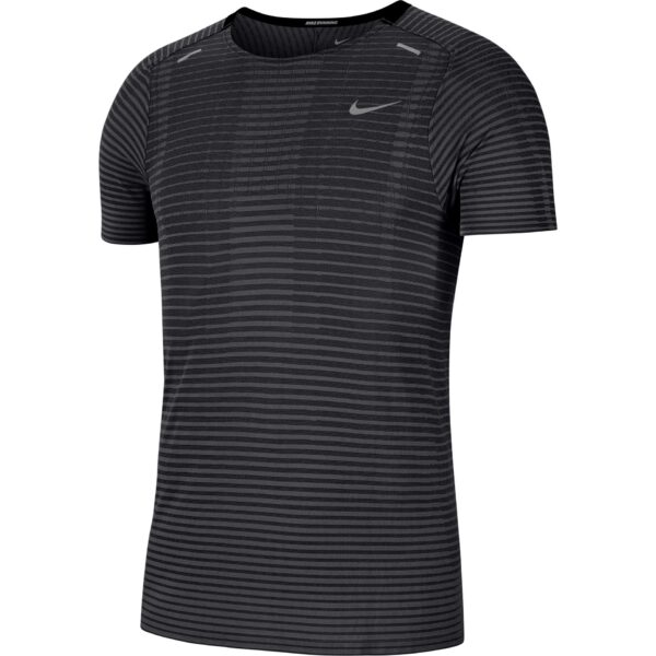 Nike Men's TechKnit Ultra Short Sleeve - Black/Dk Smoke Grey/Reflective Silver