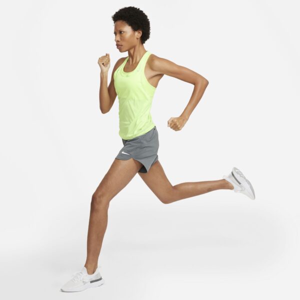 Nike Women's Miler Singlet - Barely Volt/Reflective Silver - Image 8