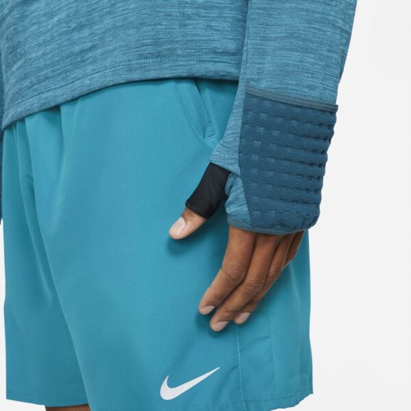 Nike Men's Sphere 1/2-Zip Running Top - Dark Teal/Heather/Reflective Silver - Image 6