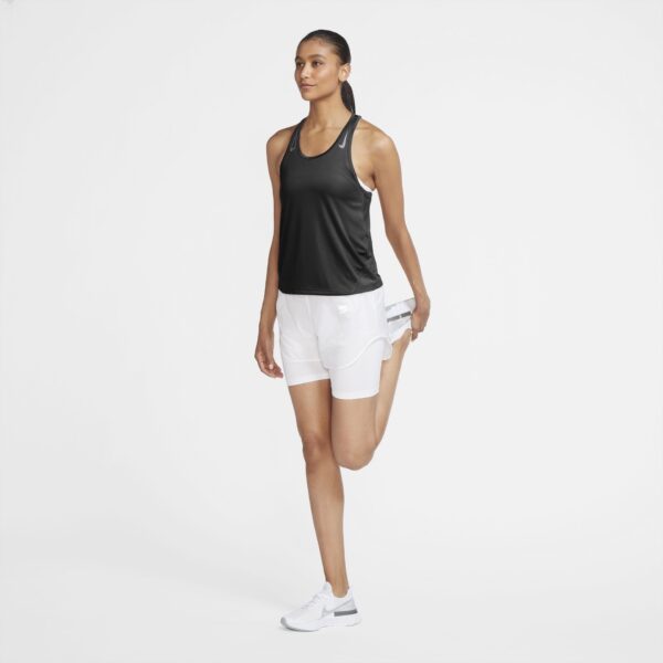 Nike Women's Miler Singlet - Black/Reflective Silver - Image 5