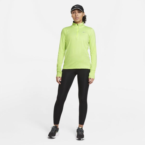 Nike Women's Element 1/2-Zip Running Top - Volt/Barely Volt/Heather/Reflective Silver - Image 9