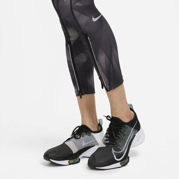 Nike Women's Epic Faster Run Division 7/8 Tights - Black/Reflective Silver - Image 6