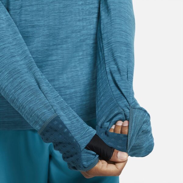 Nike Men's Sphere 1/2-Zip Running Top - Dark Teal/Heather/Reflective Silver - Image 7