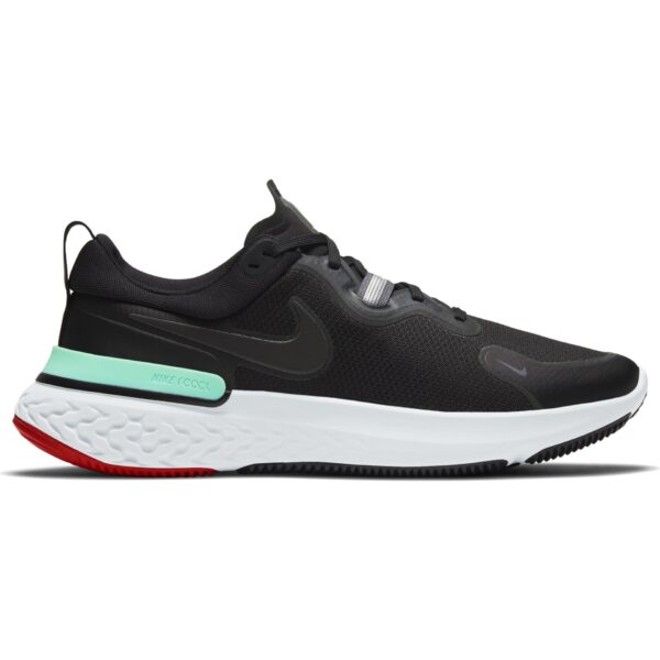 Nike Men's React Miler - Black/Black-Iron Grey-Green Glow