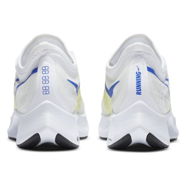 Nike Women's Zoom Fly 3 - White/Metallic Silver-Racer Blue-Cyber - Image 5