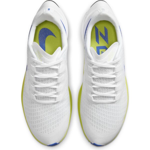 Nike Men's Air Zoom Pegasus 37 - White/Racer Blue-Cyber-Black - Image 6