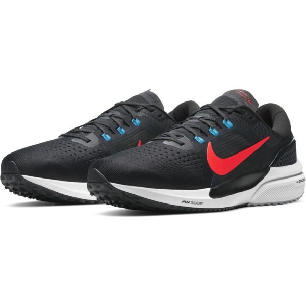Nike Men's Air Zoom Vomero 15 - Off Noir/Bright Crimson/Lt Blue Fury - Image 4