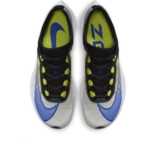 Nike Men's Zoom Fly 3 - White/Racer Blue-Cyber-Black - Image 6