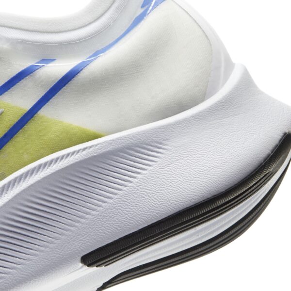 Nike Women's Zoom Fly 3 - White/Metallic Silver-Racer Blue-Cyber - Image 8