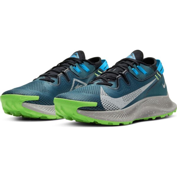 Nike Men's Pegasus Trail 2 - Dark Teal Green/Light Silver-Black - Image 4