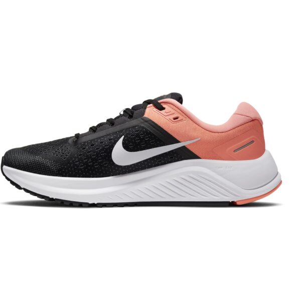 Nike Women's Air Zoom Structure 23 - Black/White-Crimson Pulse-Iron Grey - Image 2