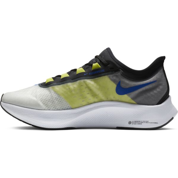 Nike Men's Zoom Fly 3 - White/Racer Blue-Cyber-Black - Image 2