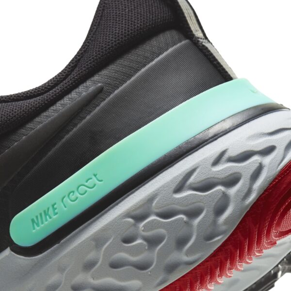 Nike Men's React Miler - Black/Black-Iron Grey-Green Glow - Image 8