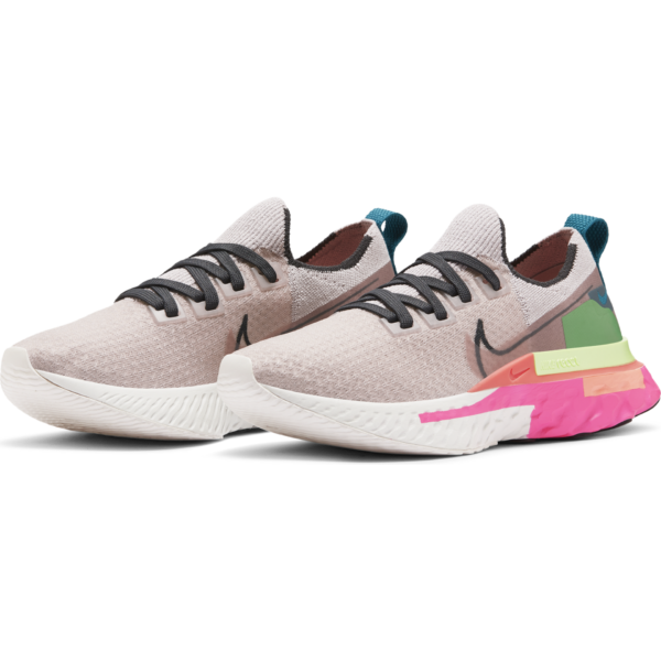 Nike Women's React Infinity Run Flyknit Premium - Violet Ash/Dk Smoke Grey/Pink Blast - Image 4