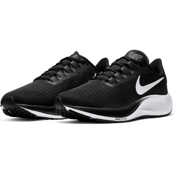 Nike Men's Air Zoom Pegasus 37 - Black/White - Image 4