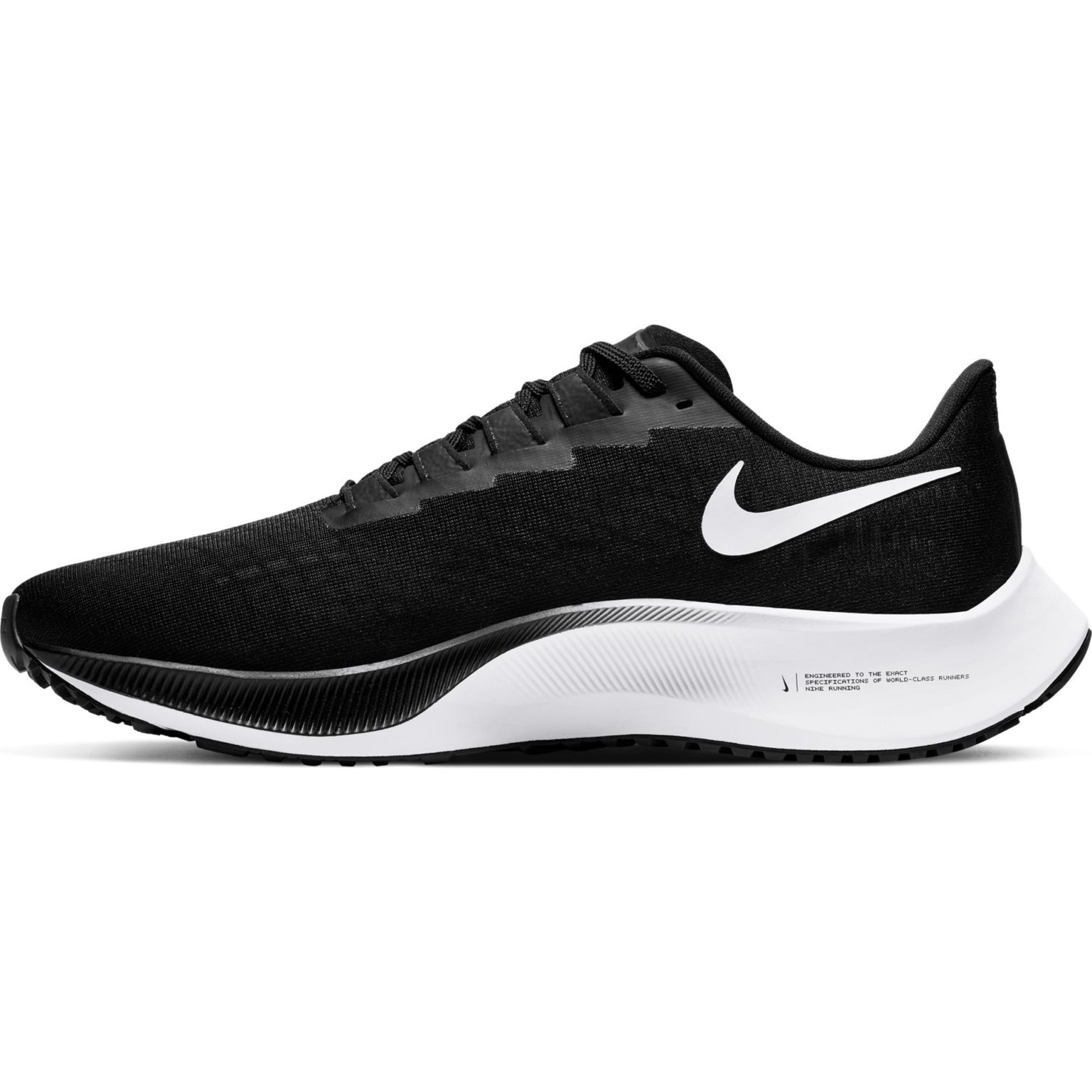 Nike Menâs Air Zoom Pegasus 37 â Black/White â Running Bath