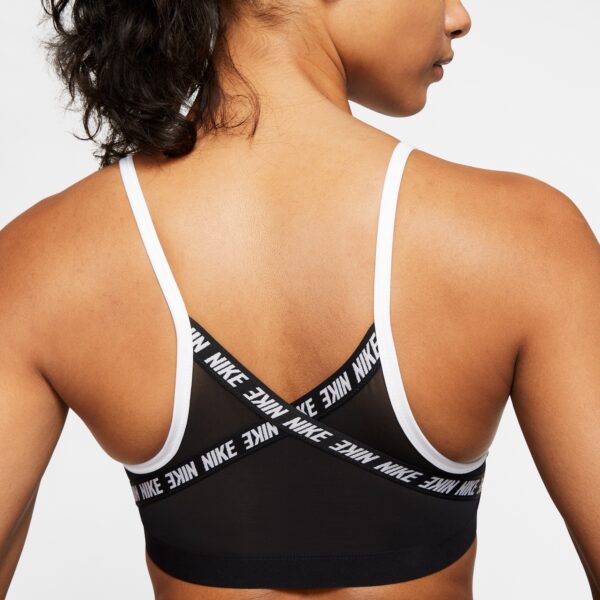 Nike Women's Indy Light-Support Bra - White/Black/White - Image 3