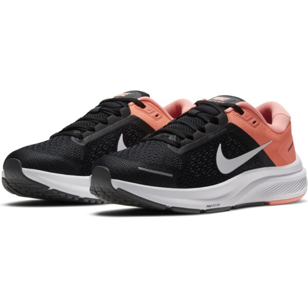 Nike Women's Air Zoom Structure 23 - Black/White-Crimson Pulse-Iron Grey - Image 4