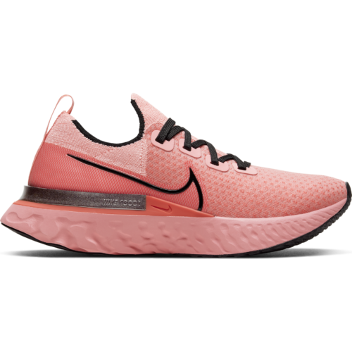 Nike Women's React Infinity Run Flyknit - Bright Melon/Black/Ember Glow ...