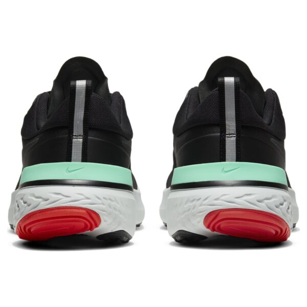 Nike Men's React Miler - Black/Black-Iron Grey-Green Glow - Image 5