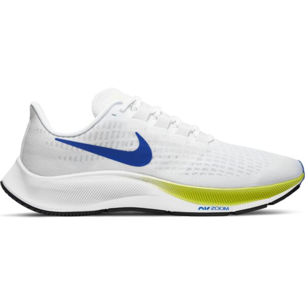 Nike Men's Air Zoom Pegasus 37 - White/Racer Blue-Cyber-Black