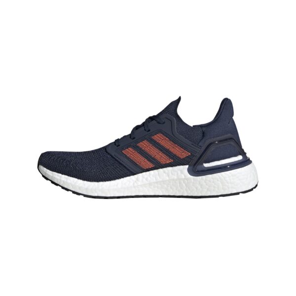 Adidas Men's Ultraboost 20 - Collegiate Navy/Solar Red - Image 2