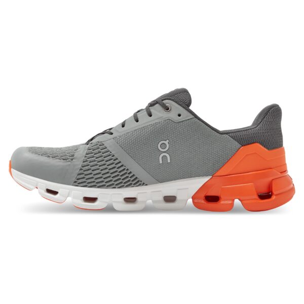 On Running Men's Cloudflyer - Grey/Orange - Image 2