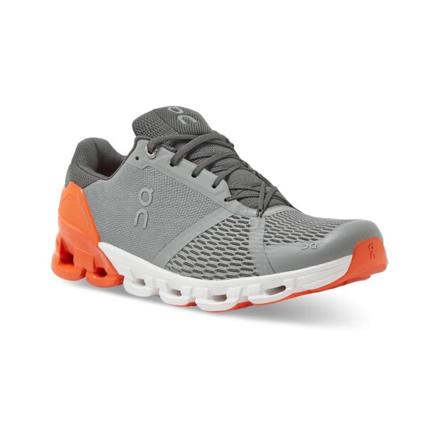 On Running Men's Cloudflyer - Grey/Orange - Image 3