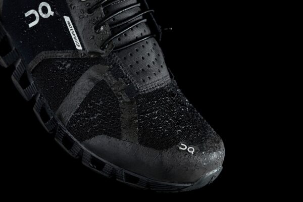 On Running Women's Cloud Waterproof - Black/Lunar - Image 5