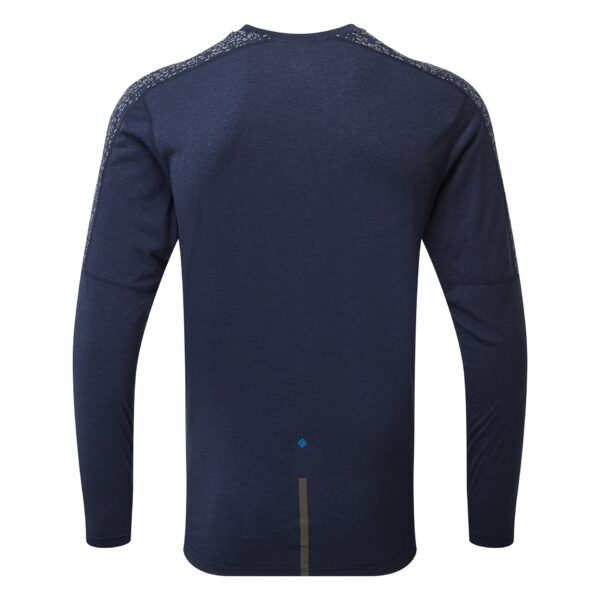 Ronhill Men's Life Night Runner L/S Tee - Deep Navy/Reflect - Image 2