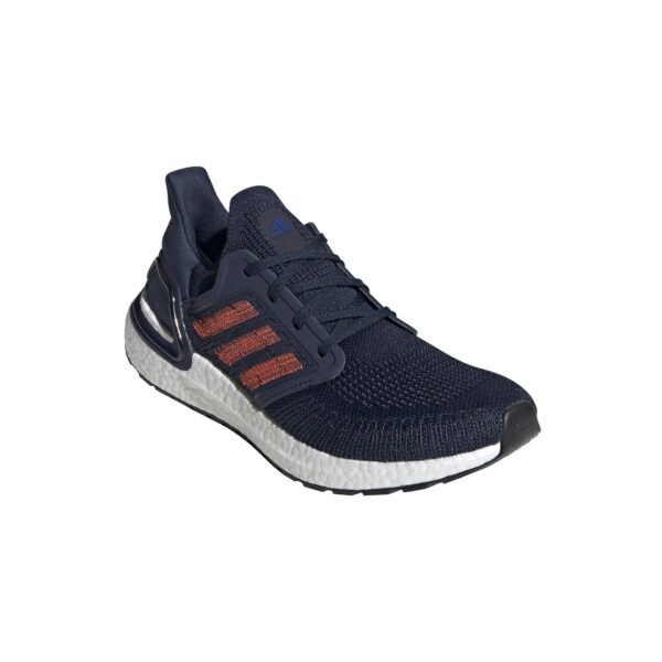 Adidas Men's Ultraboost 20 - Collegiate Navy/Solar Red - Image 3