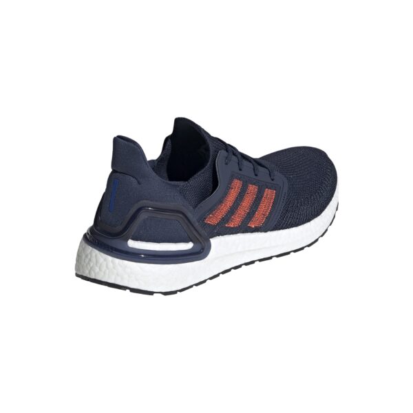 Adidas Men's Ultraboost 20 - Collegiate Navy/Solar Red - Image 4