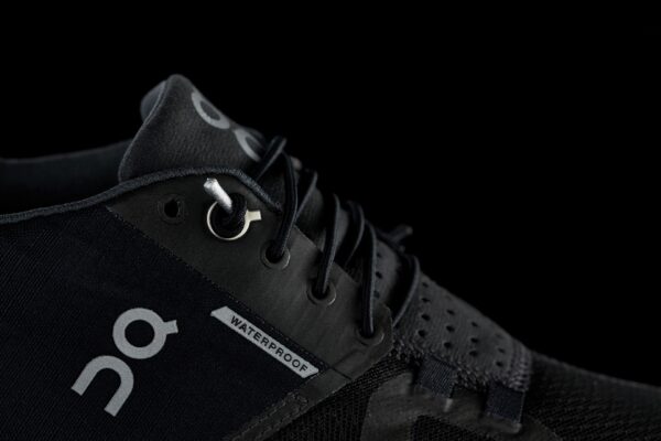 On Running Women's Cloud Waterproof - Black/Lunar - Image 2