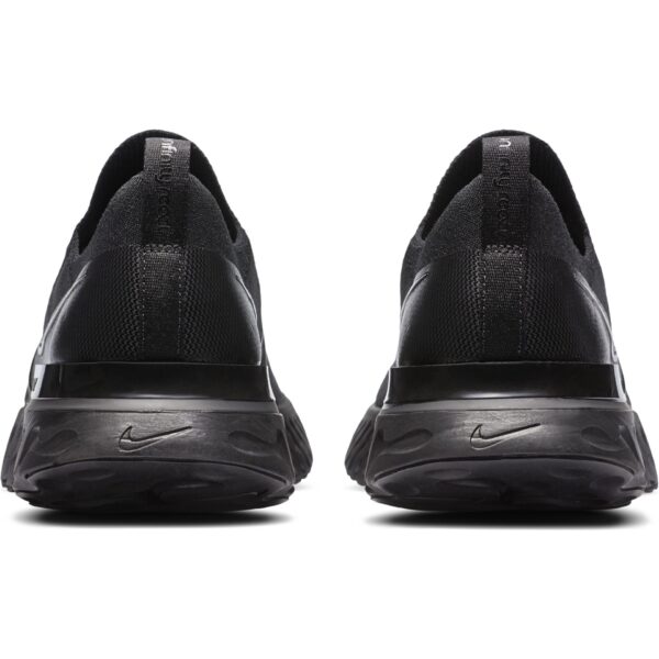 Nike Men's React Infinity Run Flyknit - Black/Black/Black/White - Image 6