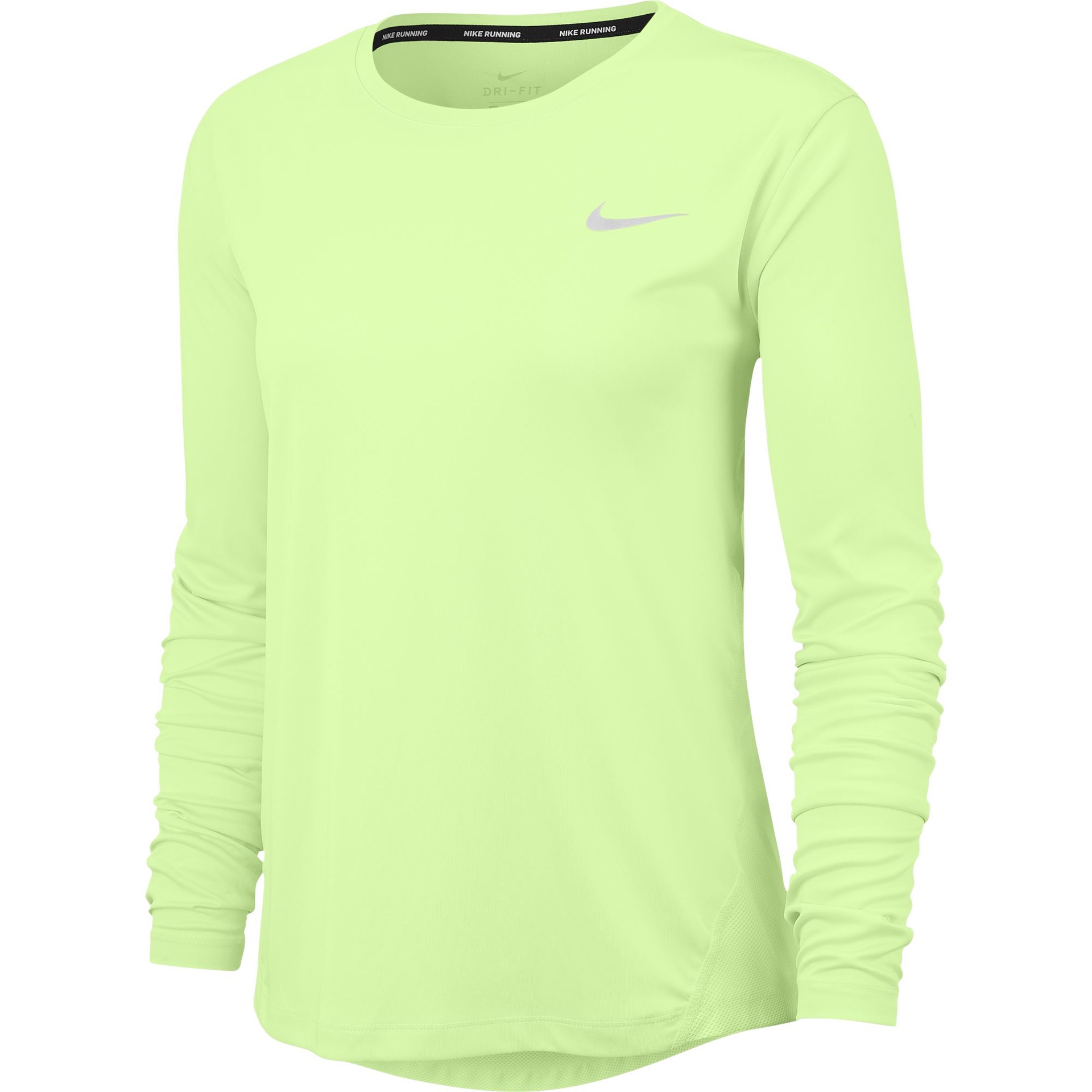 Nike Women’s Miler Top – Barely Volt/Reflective Silver – Running Bath