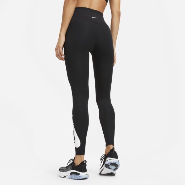 Nike Women's Swoosh Run Leggings - Black/Reflective Silver - Image 3