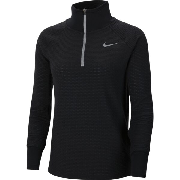 Nike Women's Sphere 1/2-Zip Running Top - Black/Reflective Silver