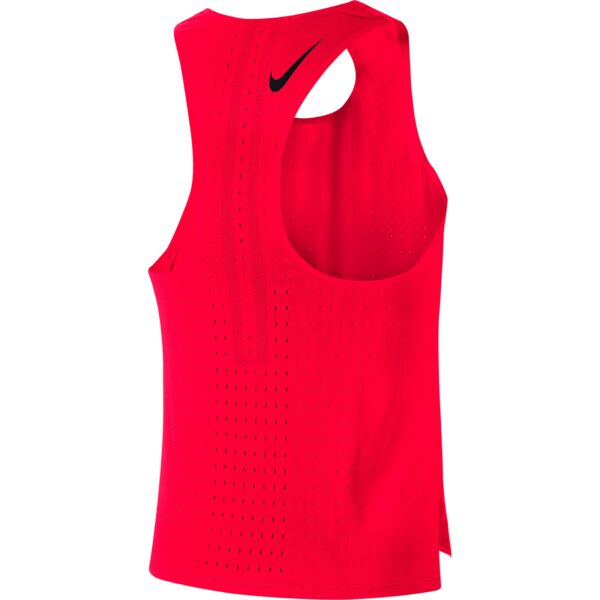 Nike Men's AeroSwift Singlet - Bright Crimson/Black - Image 2