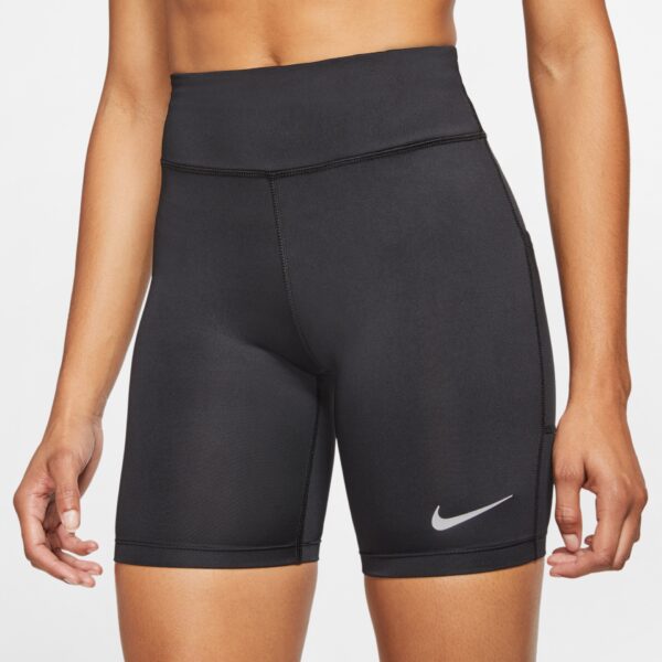 Nike Women's Fast Shorts - Black/Reflective Silver - Image 5