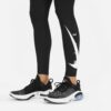 Nike Women's Swoosh Run Leggings - Black/Reflective Silver - Image 4